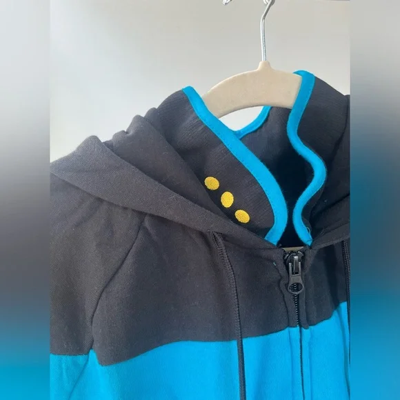 Star Trek TNG zip up sweatshirt. Science officer blue/teal NWOT - Picture 2 of 6